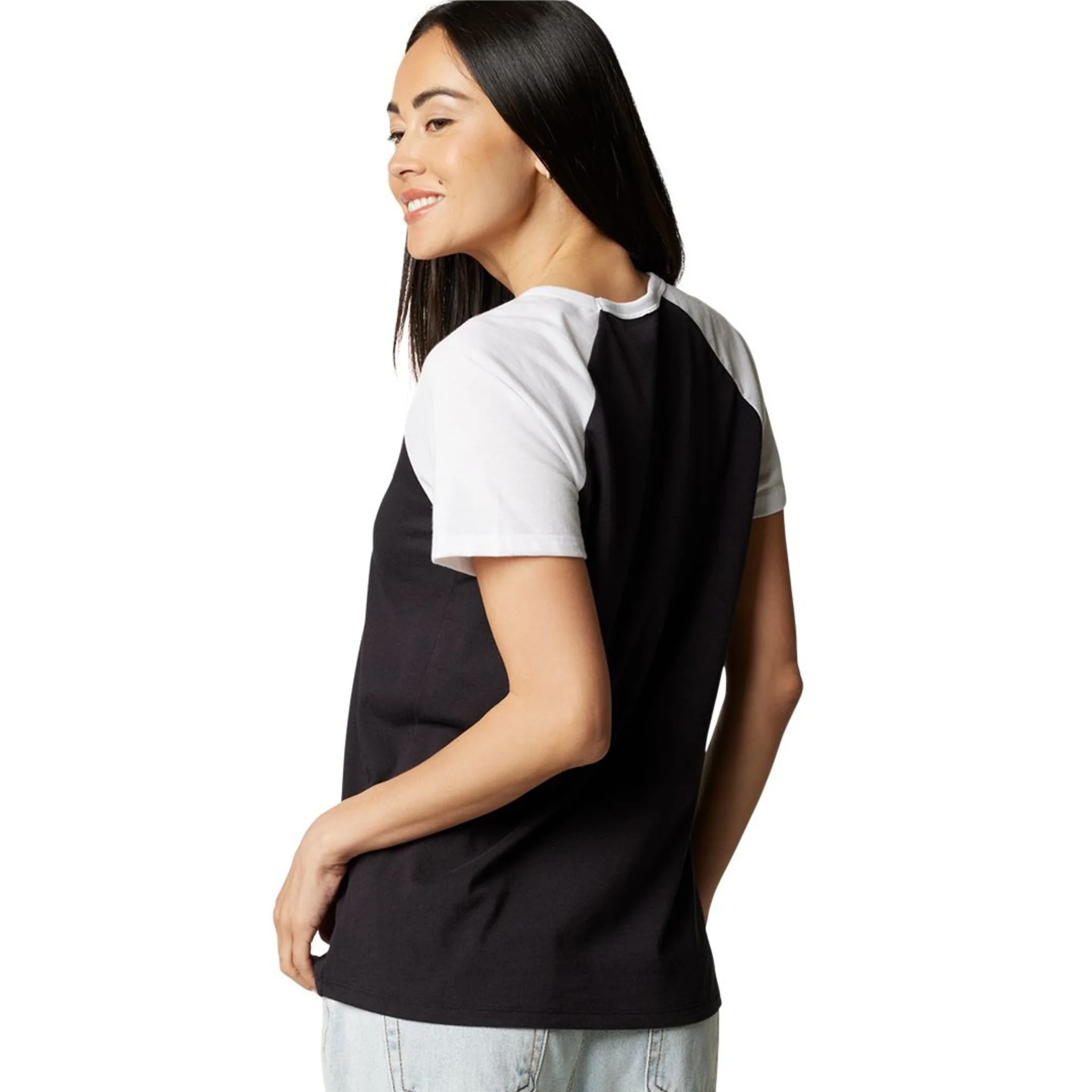 POLERA MUJER FOX NEGRO RACING RAGLAN FGMNT - 2