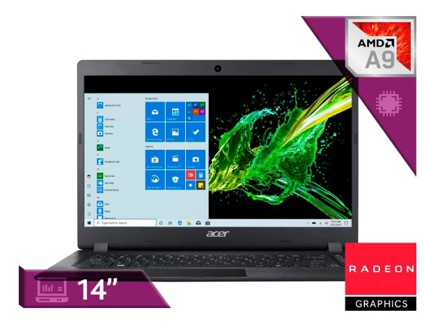 NOTEBOOK ACER ASPIRE 3 A314-21 AMD A9-9420E RADEON R5 8GB RAM/250GB SSD (REACONDICIONADO) - 1