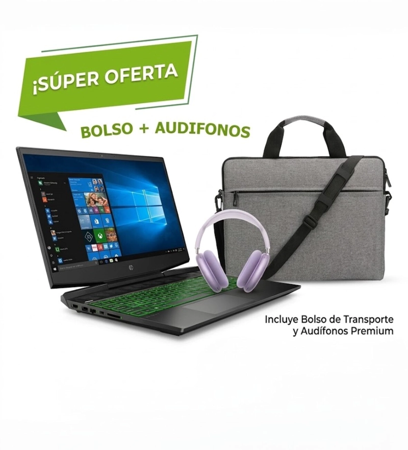 NOTEBOOK HP PAVILION GAMING 15-DK005LA INTEL CORE I7-9750H 16GB RAM/ 256 GB SSD + 1 TB HDD (REACONDI - 1
