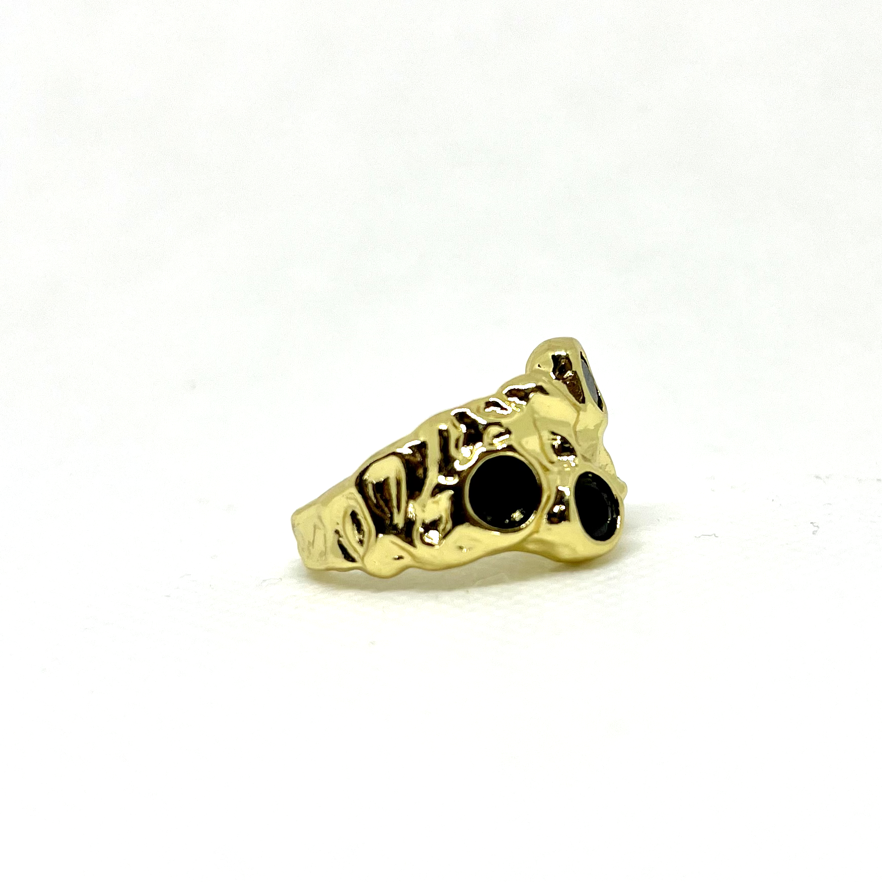 ANILLO TRIPLE ZIRCÓN NEGRO SAN BENITO JOYAS - 2