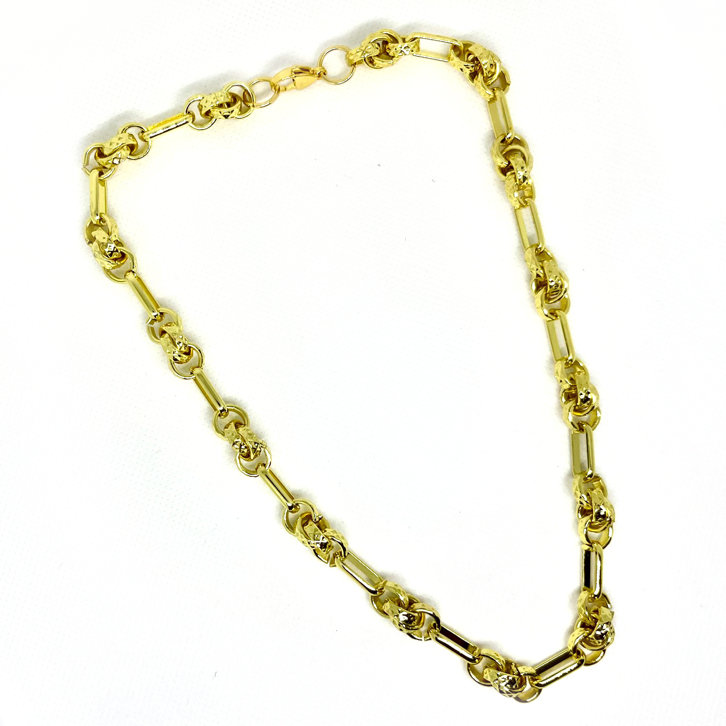 COLLAR CHOKER ESLABONES Y ARGOLLAS SAN BENITO JOYAS - 1