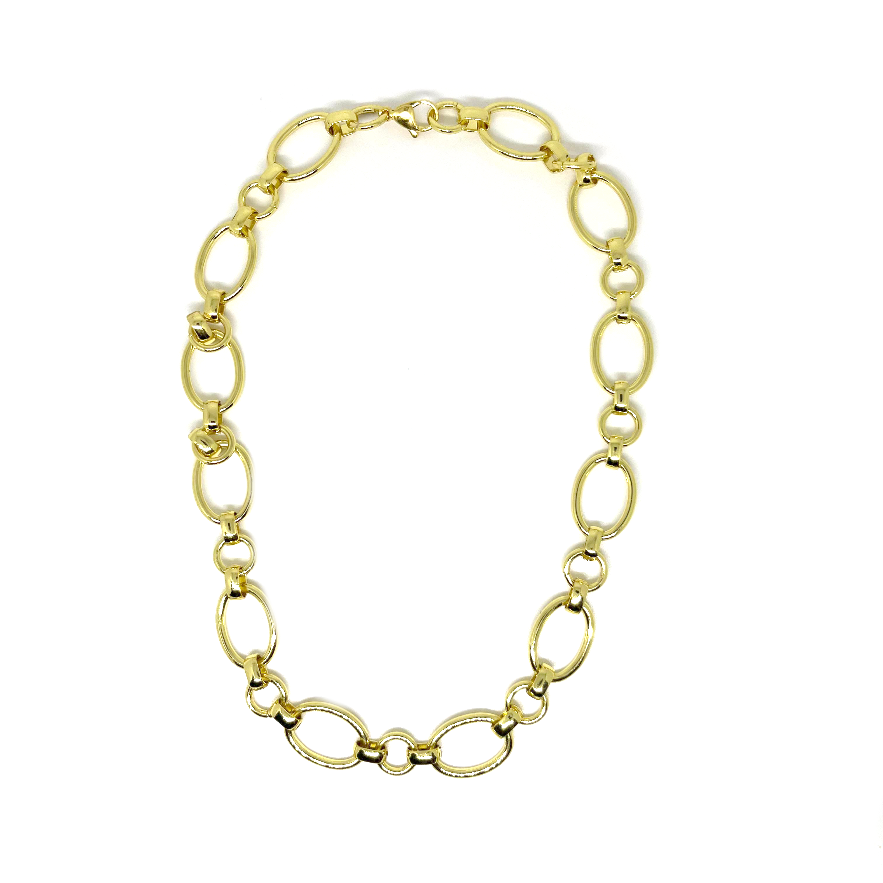 COLLAR ESLABONES Y AROS SAN BENITO JOYAS - 1