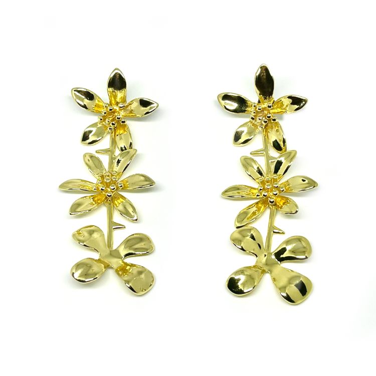 AROS TRES FLORES LARGO SAN BENITO JOYAS - 1