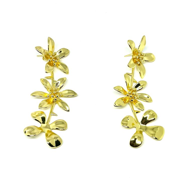 AROS TRES FLORES LARGO SAN BENITO JOYAS - 2