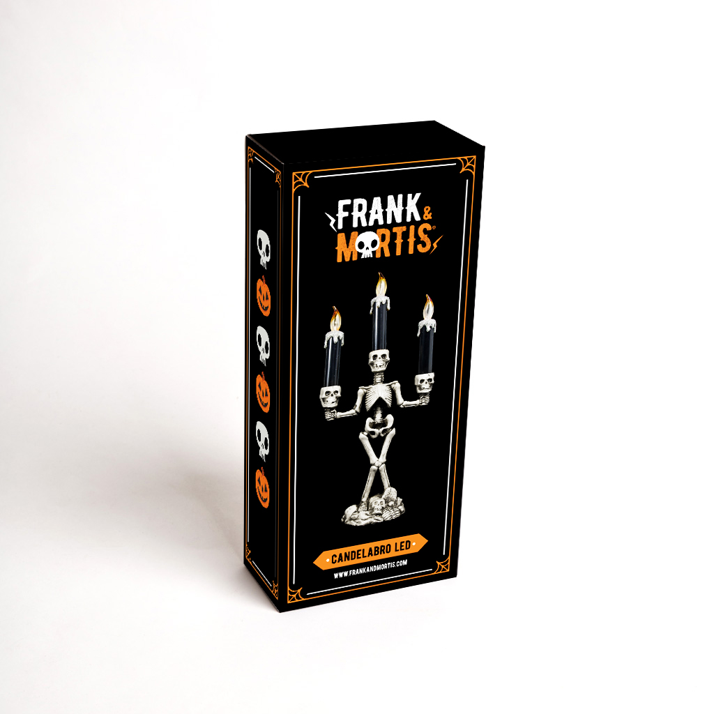 CANDELABRO ESQUELETO LED FRANK & MORTIS - 5