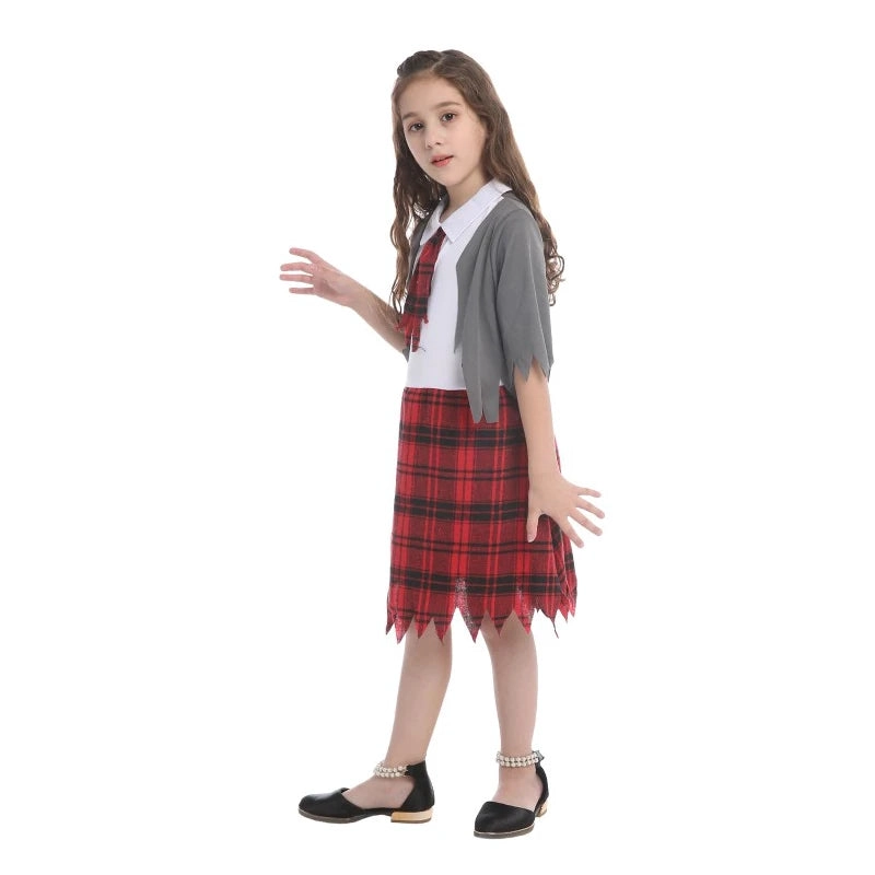DISFRAZ DE ESCOLAR ZOMBIE TALLA XL - 2