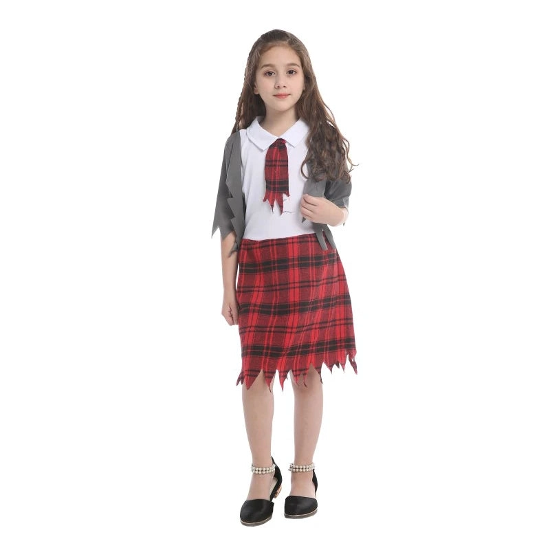 DISFRAZ DE ESCOLAR ZOMBIE TALLA XL - 3