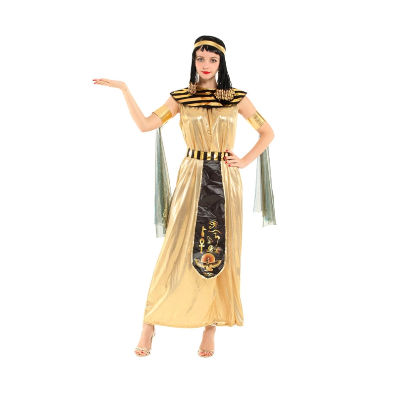 DISFRAZ MUJER EGIPCIA DORADA TALLA M - 3