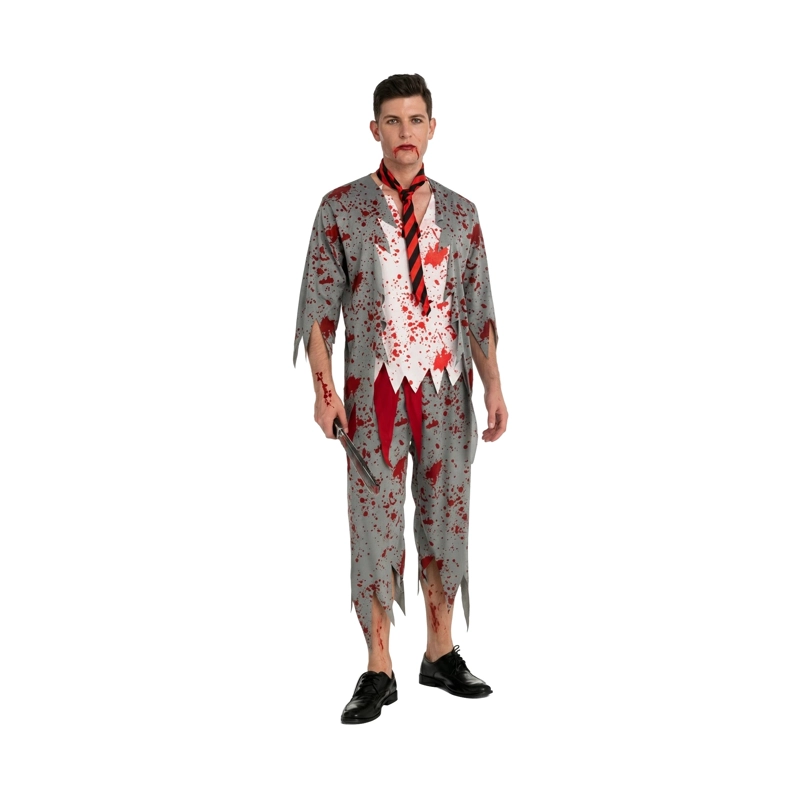 DISFRAZ DE ESCOLAR ZOMBIE TALLA S - 1