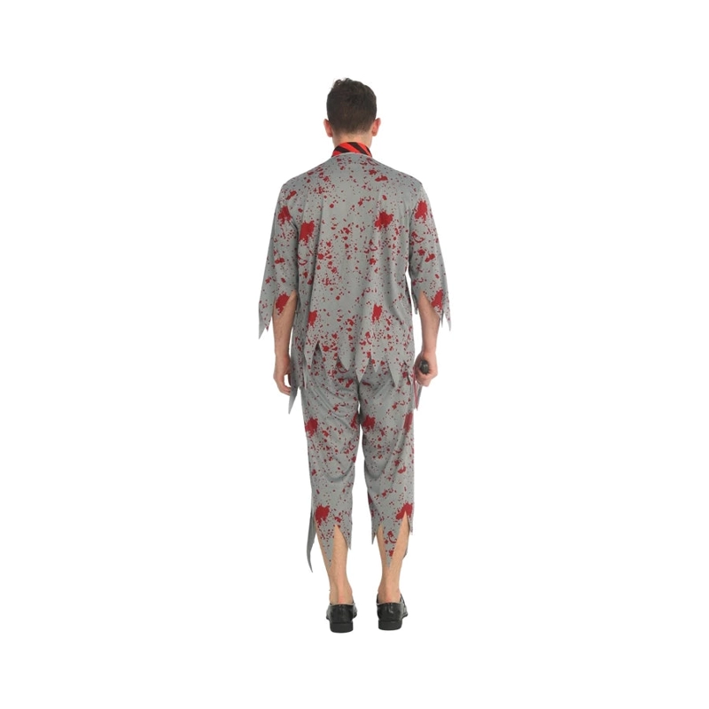 DISFRAZ DE ESCOLAR ZOMBIE TALLA S - 4