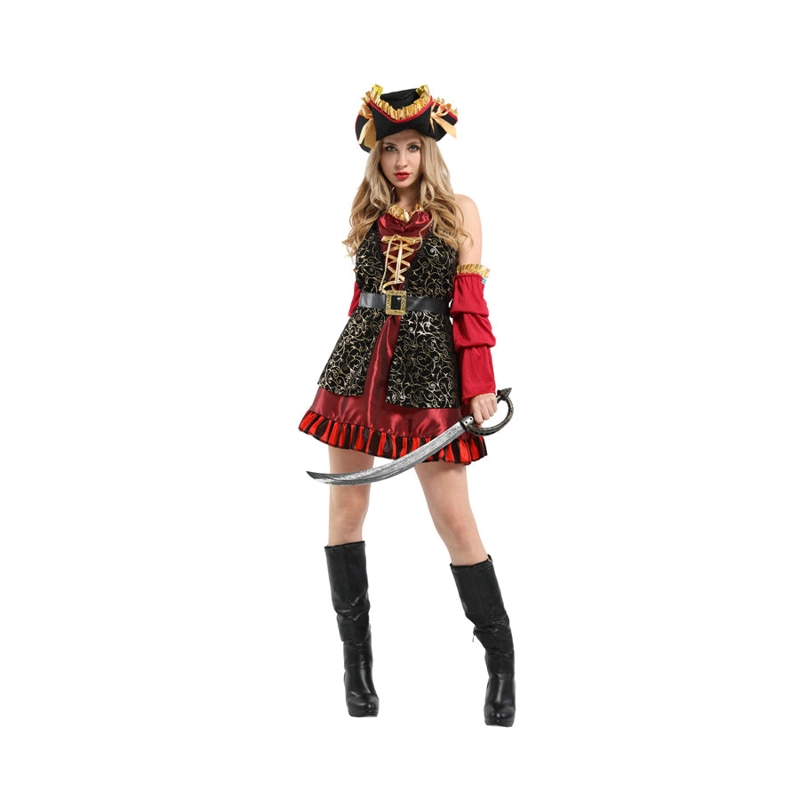DISFRAZ MUJER PIRATA TALLA S - 1