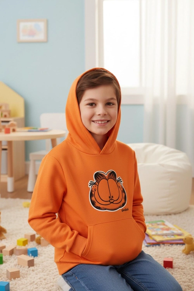 POLERÓN MANGA LARGA NIÑO NICKELODEON NARANJO GARFIELD - 4