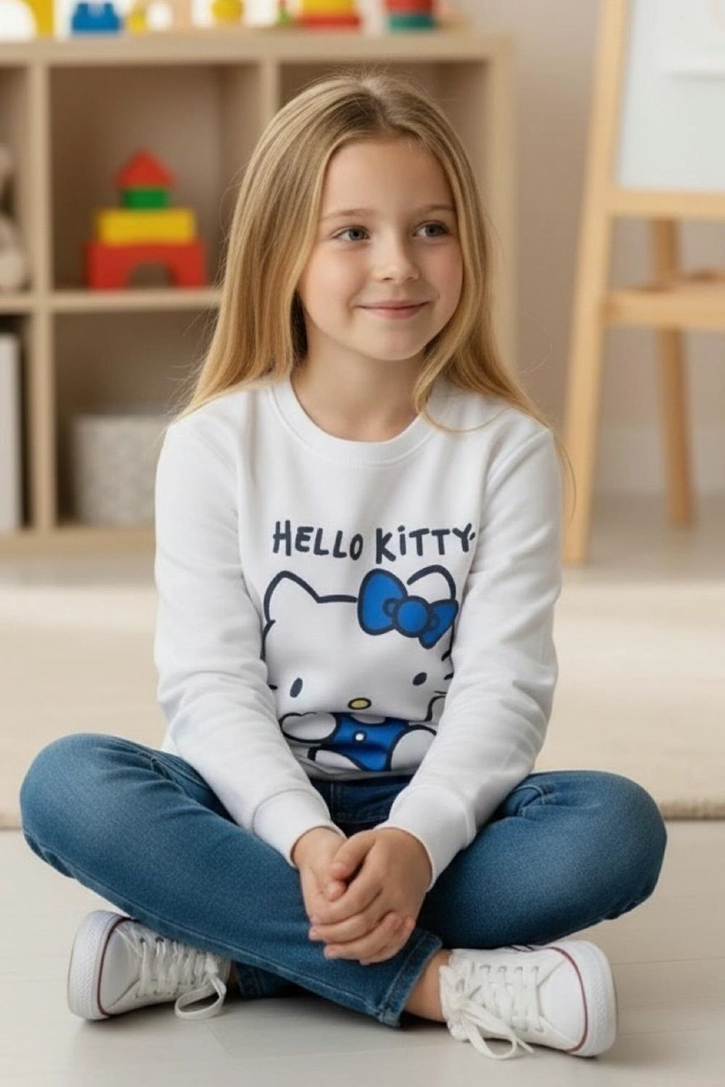 POLERÓN NIÑA HELLO KITTY BLANCO - 2