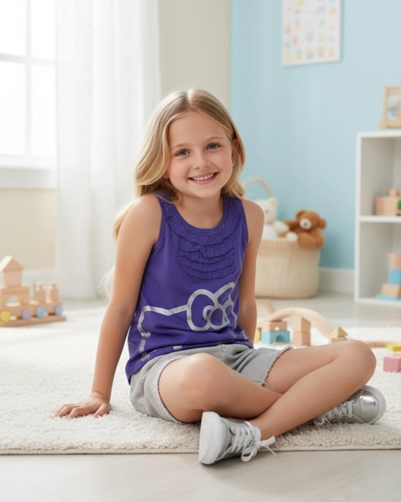 POLERA NIÑA HELLO KITTY VIOLETA - 2