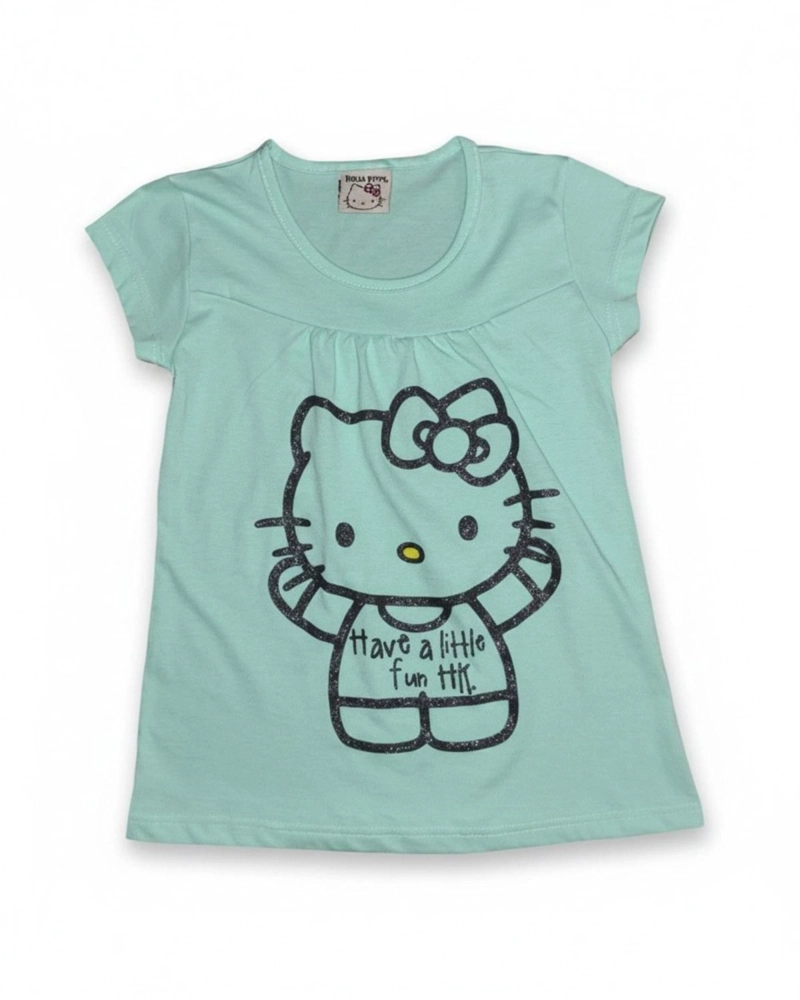 CONJUNTO NIÑA HELLO KITTY VERDE - 5