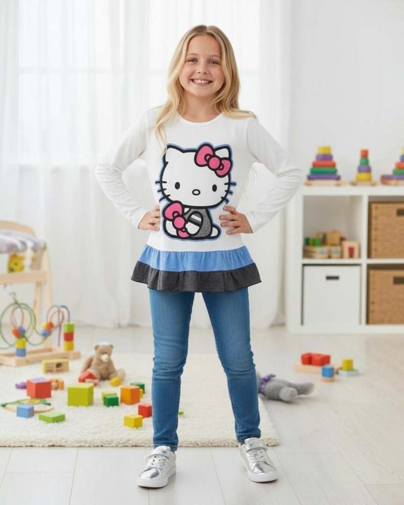 POLERA NIÑA HELLO KITTY BLANCO - 1