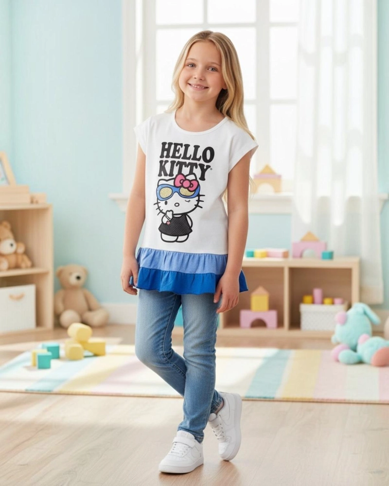 POLERA NIÑA HELLO KITTY BLANCO - 1