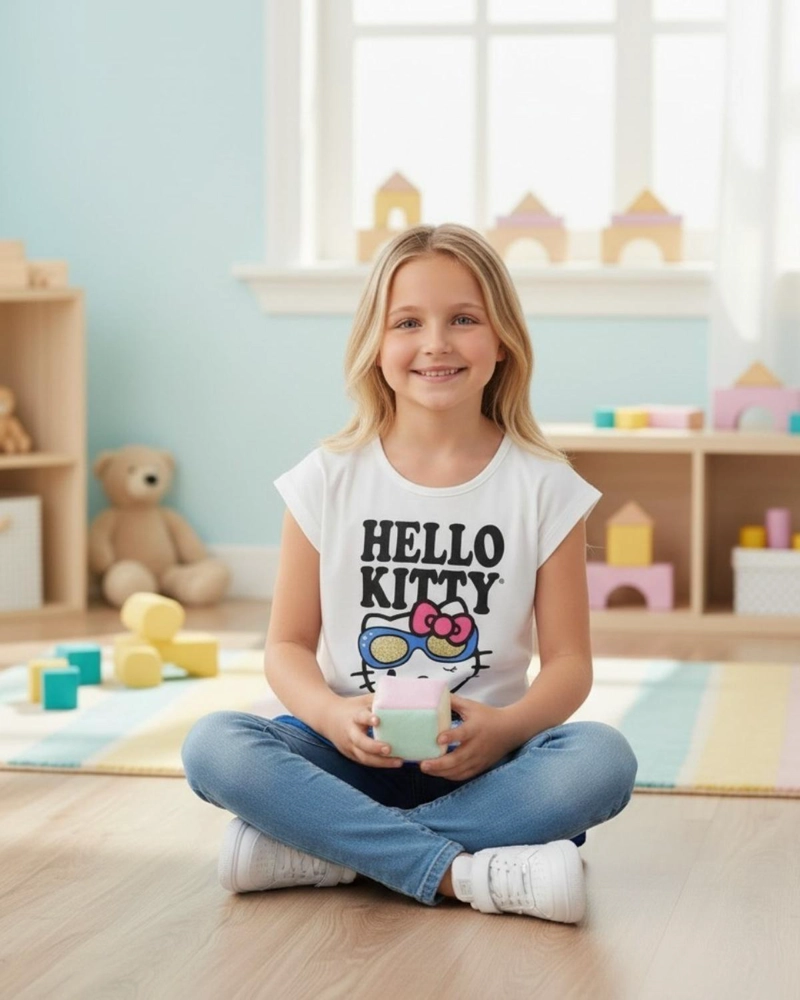 POLERA NIÑA HELLO KITTY BLANCO - 2