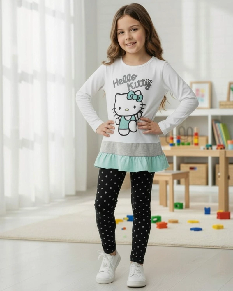 CONJUNTO NIÑA HELLO KITTY BLANCO - 1