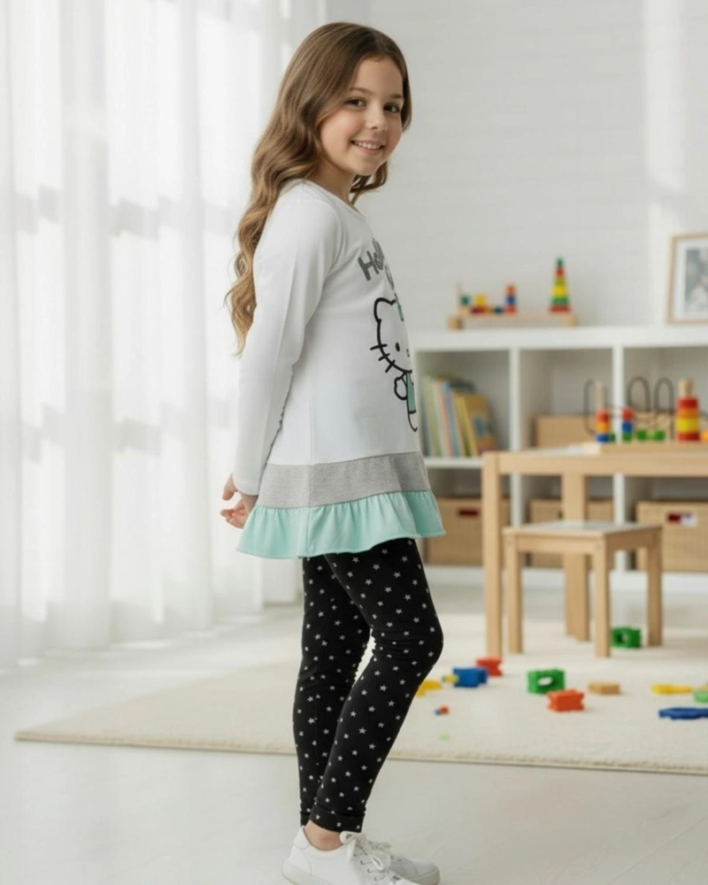 CONJUNTO NIÑA HELLO KITTY BLANCO - 2