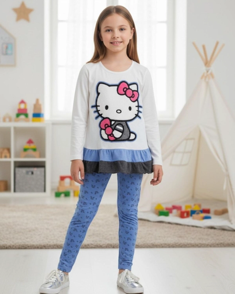 CONJUNTO NIÑA HELLO KITTY BLANCO - 1