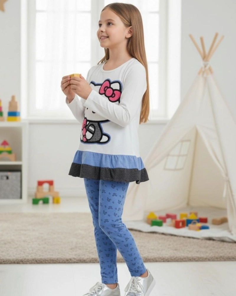 CONJUNTO NIÑA HELLO KITTY BLANCO - 2