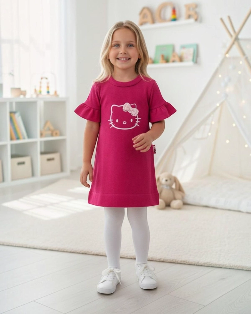 VESTIDO NIÑA HELLO KITTY - 1