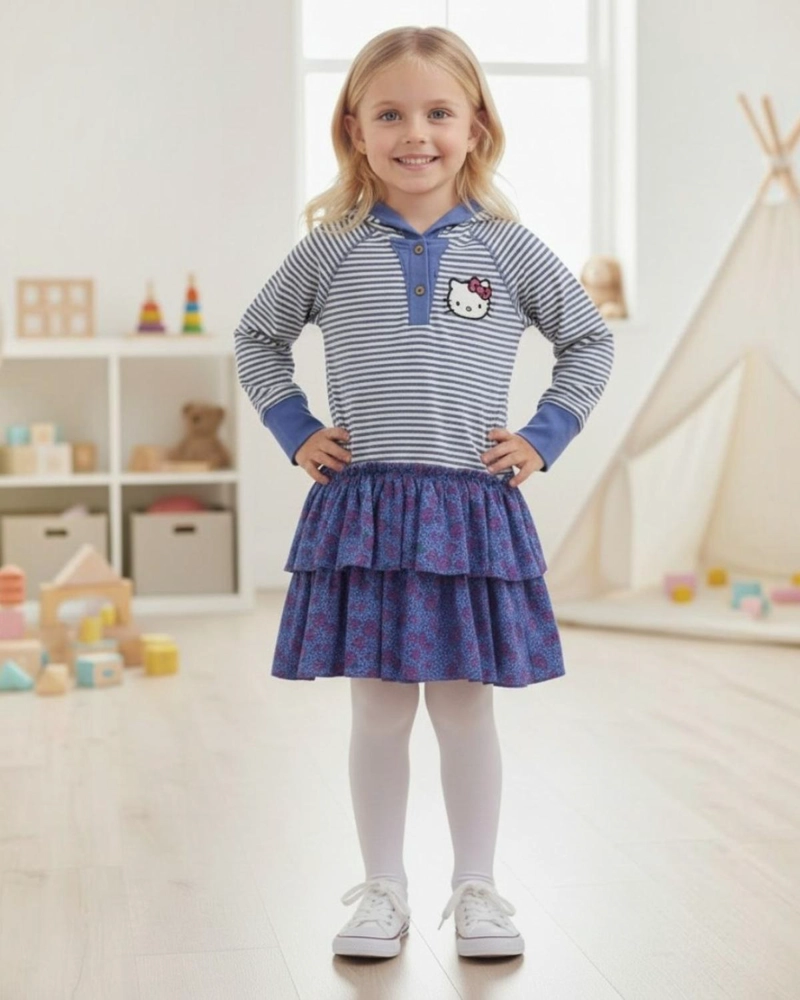 VESTIDO NIÑA HELLO KITTY - 1