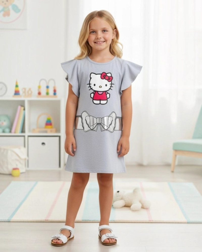 VESTIDO NIÑA HELLO KITTY - 1