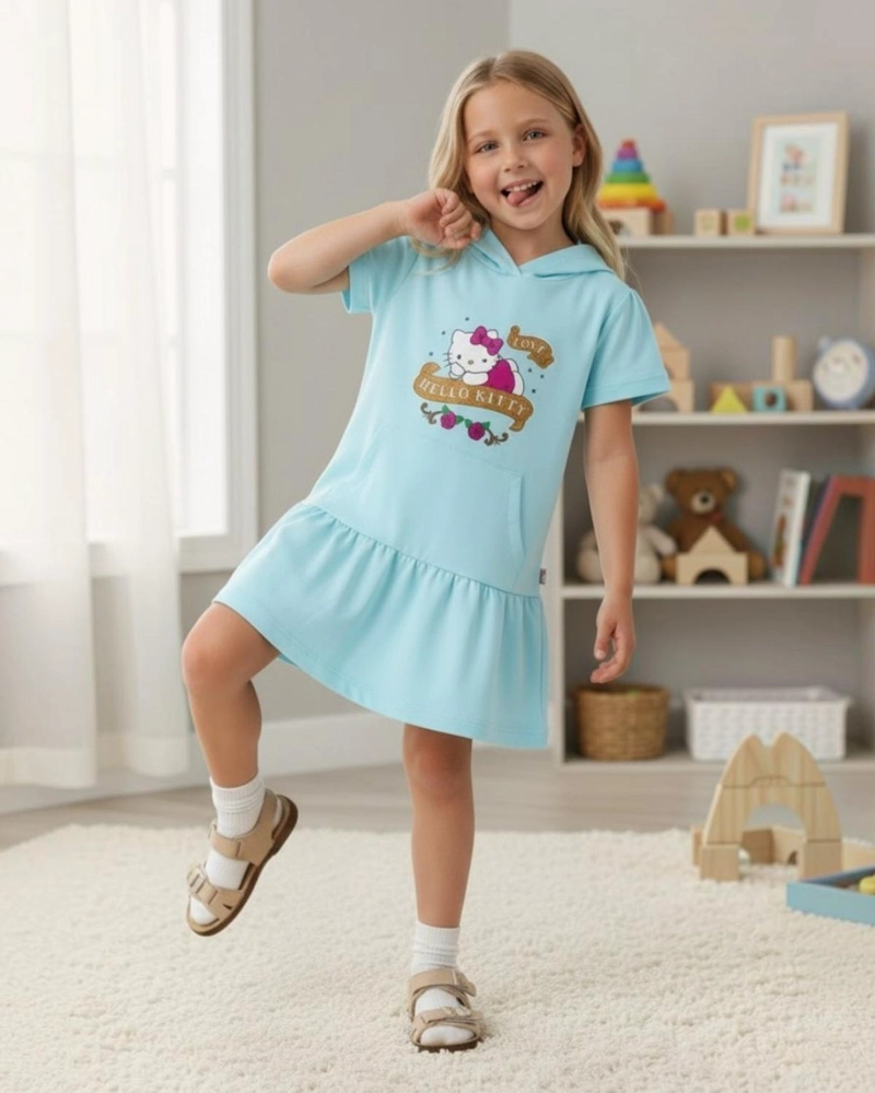 VESTIDO NIÑA HELLO KITTY - 4