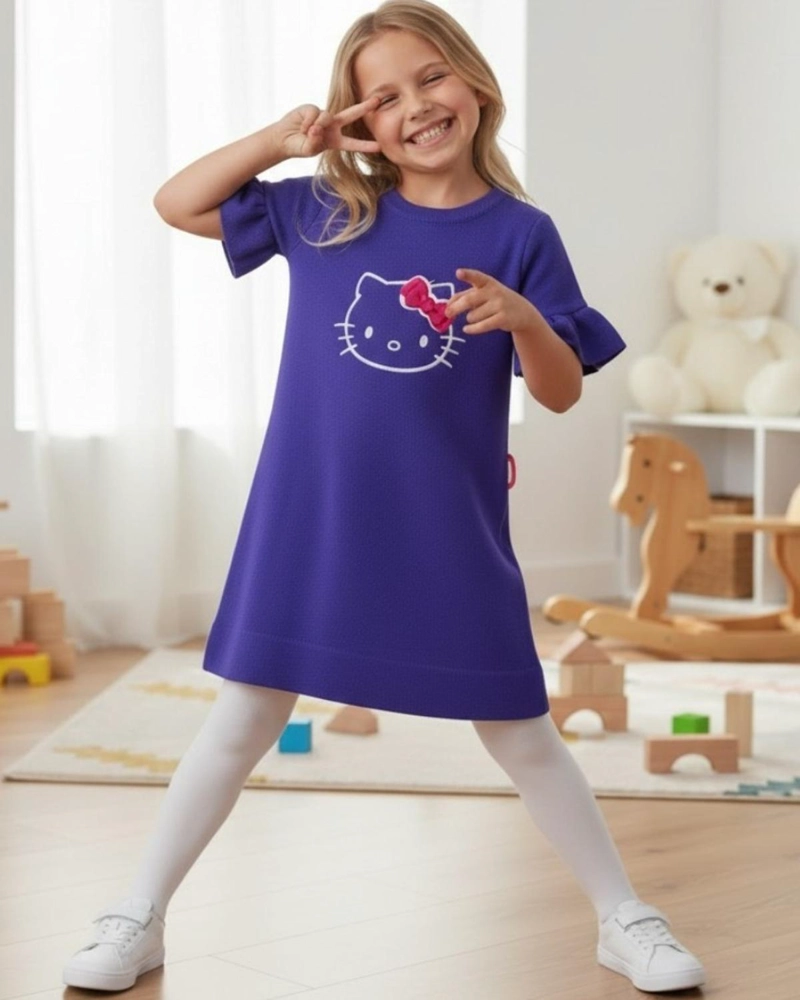 VESTIDO NIÑA HELLO KITTY - 2