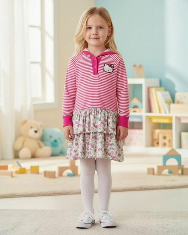 VESTIDO NIÑA HELLO KITTY - 1