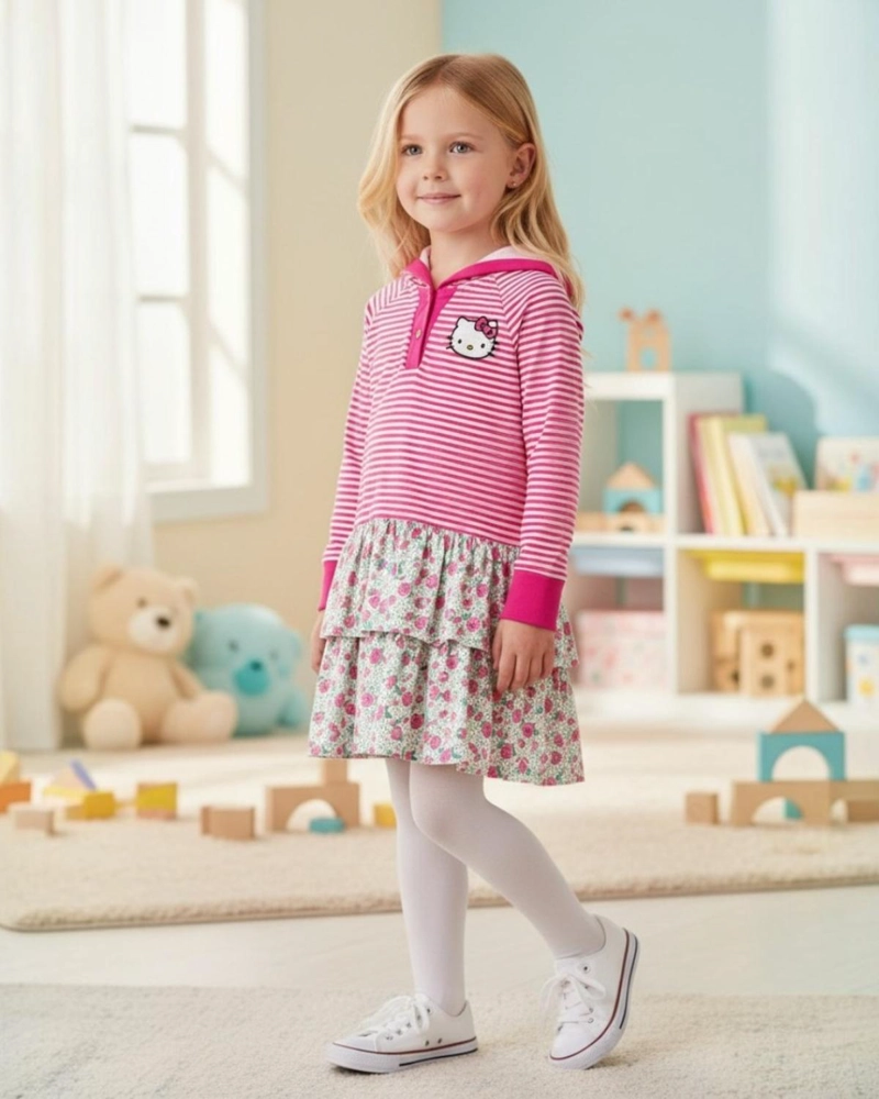 VESTIDO NIÑA HELLO KITTY - 4
