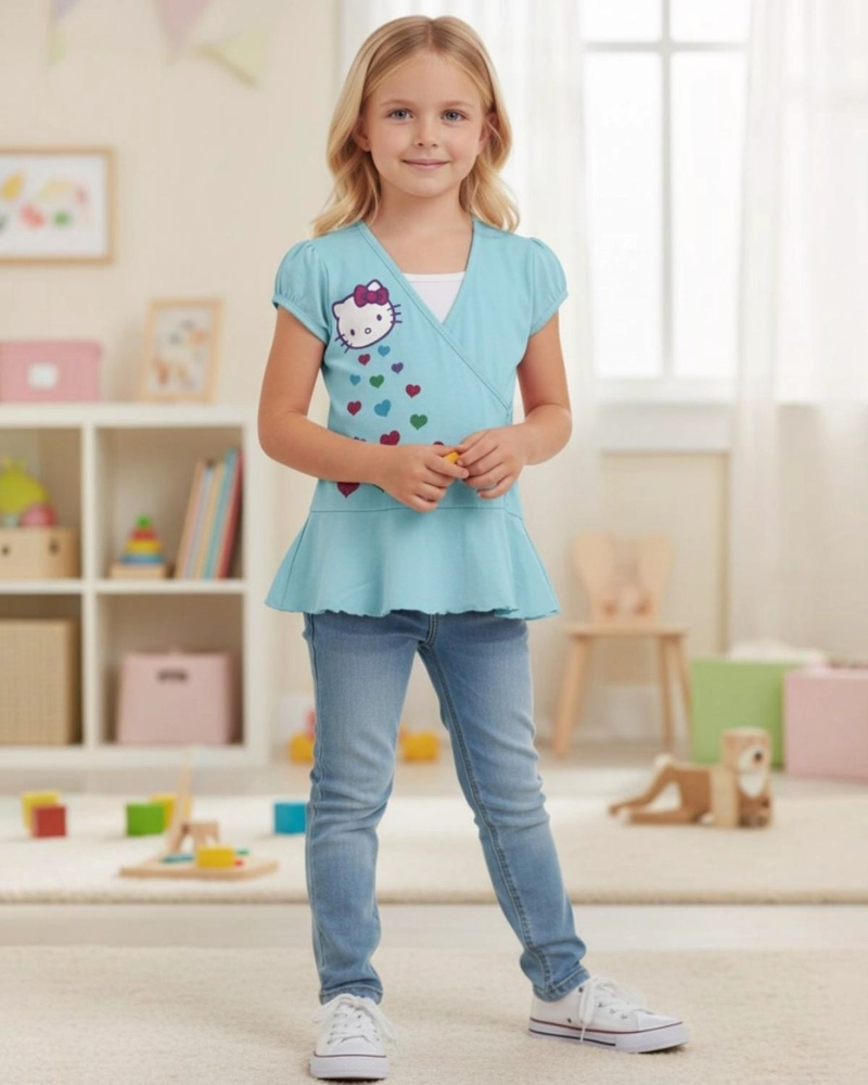 MINI VESTIDO NIÑA HELLO KITTY - 1