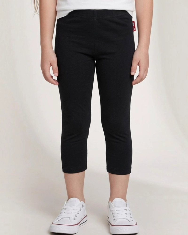 CALZA NIÑA CAPRI NEGRO - 1