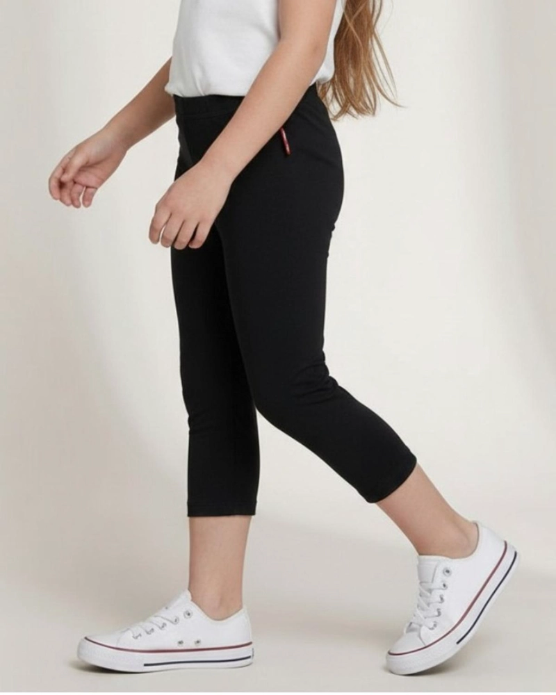 CALZA NIÑA CAPRI NEGRO - 3