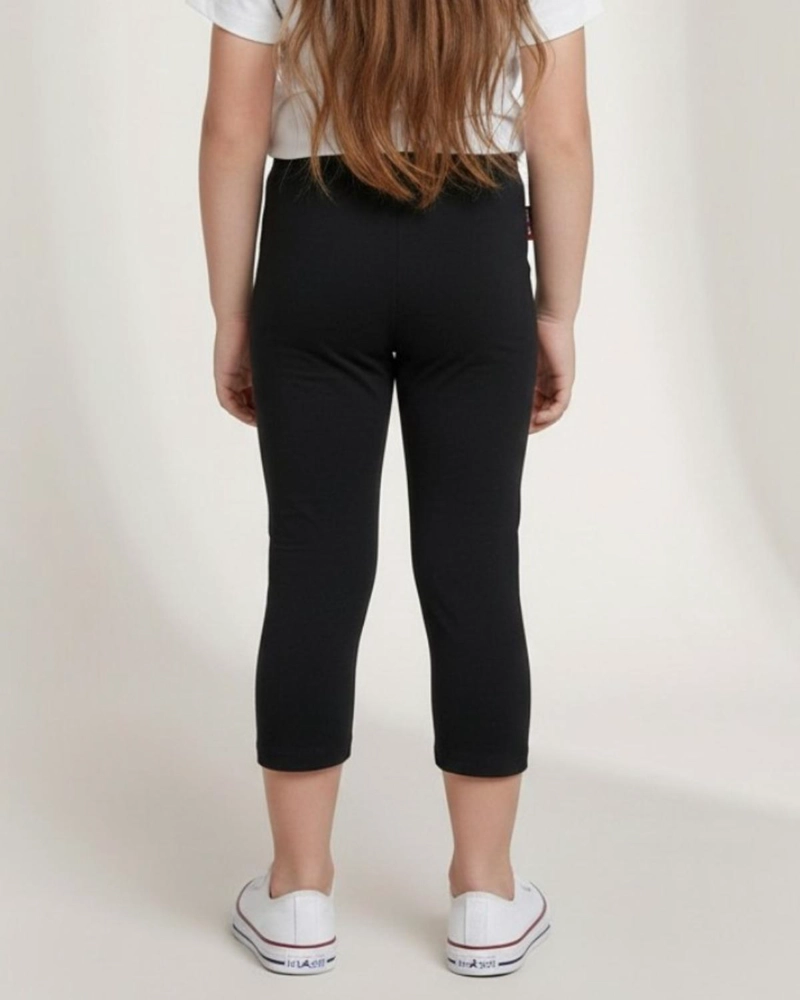 CALZA NIÑA CAPRI NEGRO - 4