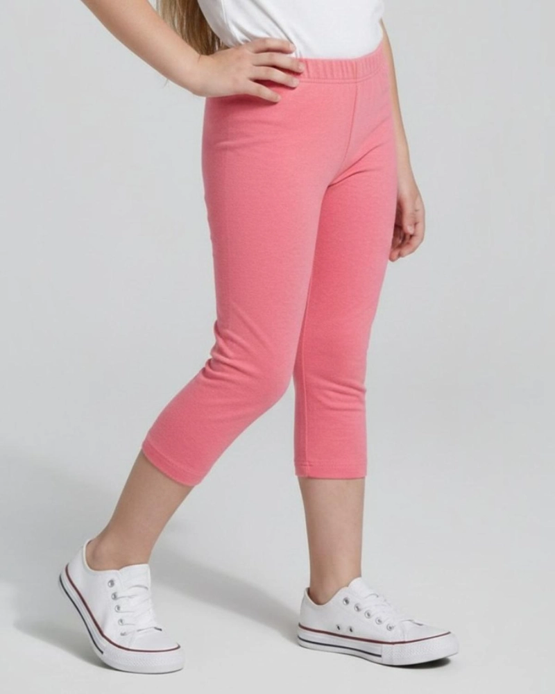 CALZA NIÑA CAPRI ROSA FLUOR - 2