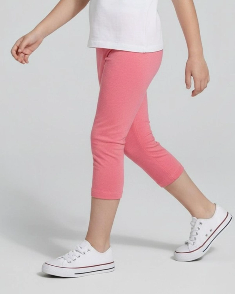 CALZA NIÑA CAPRI ROSA FLUOR - 3