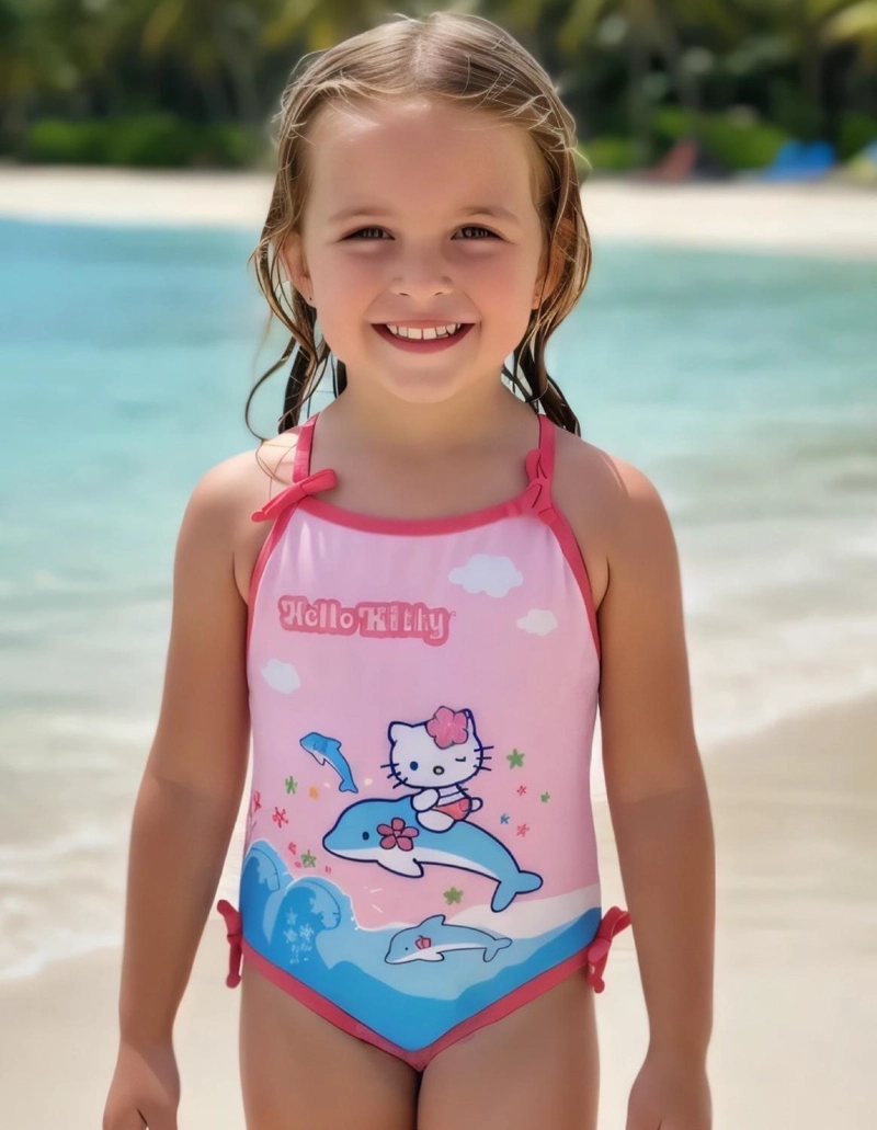 TRAJE DE BAÑO NIÑA HELLO KITTY - 1