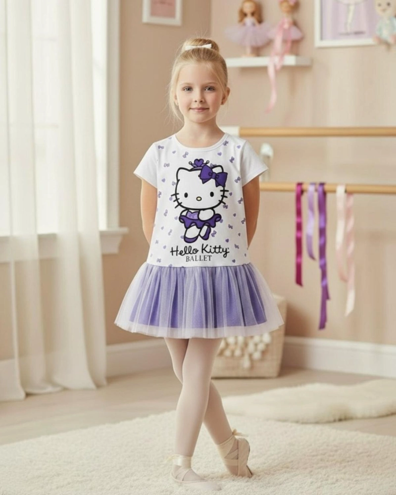 VESTIDO NIÑA HELLO KITTY - 1