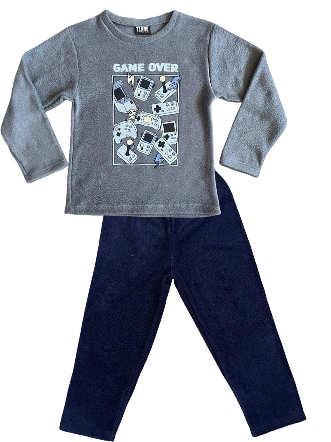 PIJAMA POLAR NIÑO ESTAMPADO GAME OVER - 4