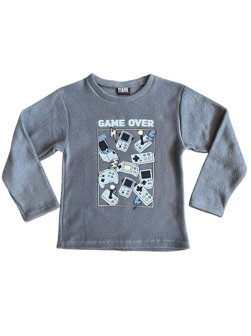PIJAMA POLAR NIÑO ESTAMPADO GAME OVER - 5