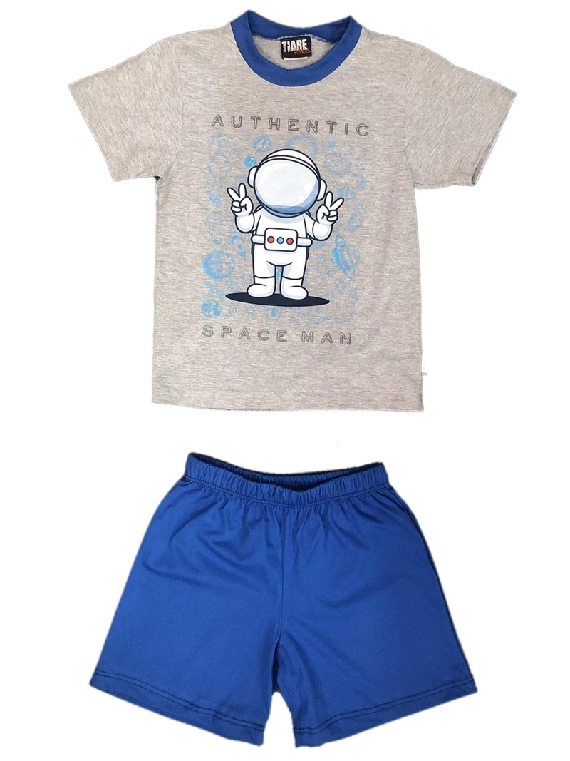 PIJAMA ALGODON NIÑO ESTAMPADO ASTRONAUTA - 4