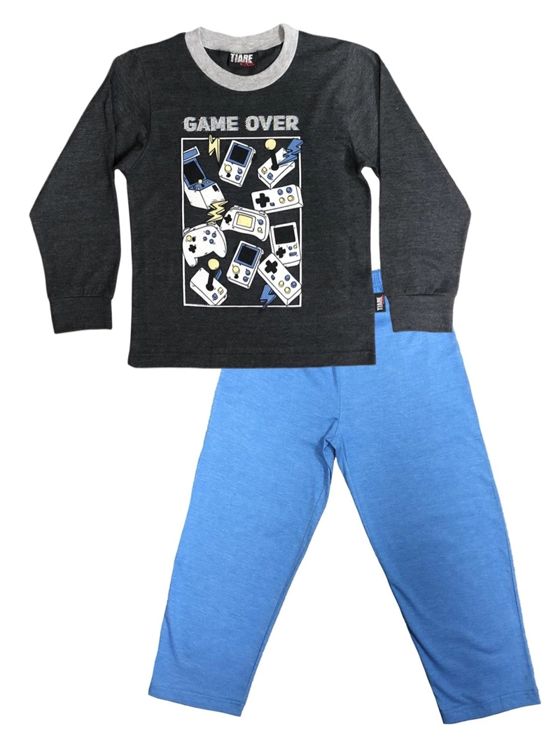 PIJAMA ALGODON NIÑO ESTAMPADO GAME OVER - 4