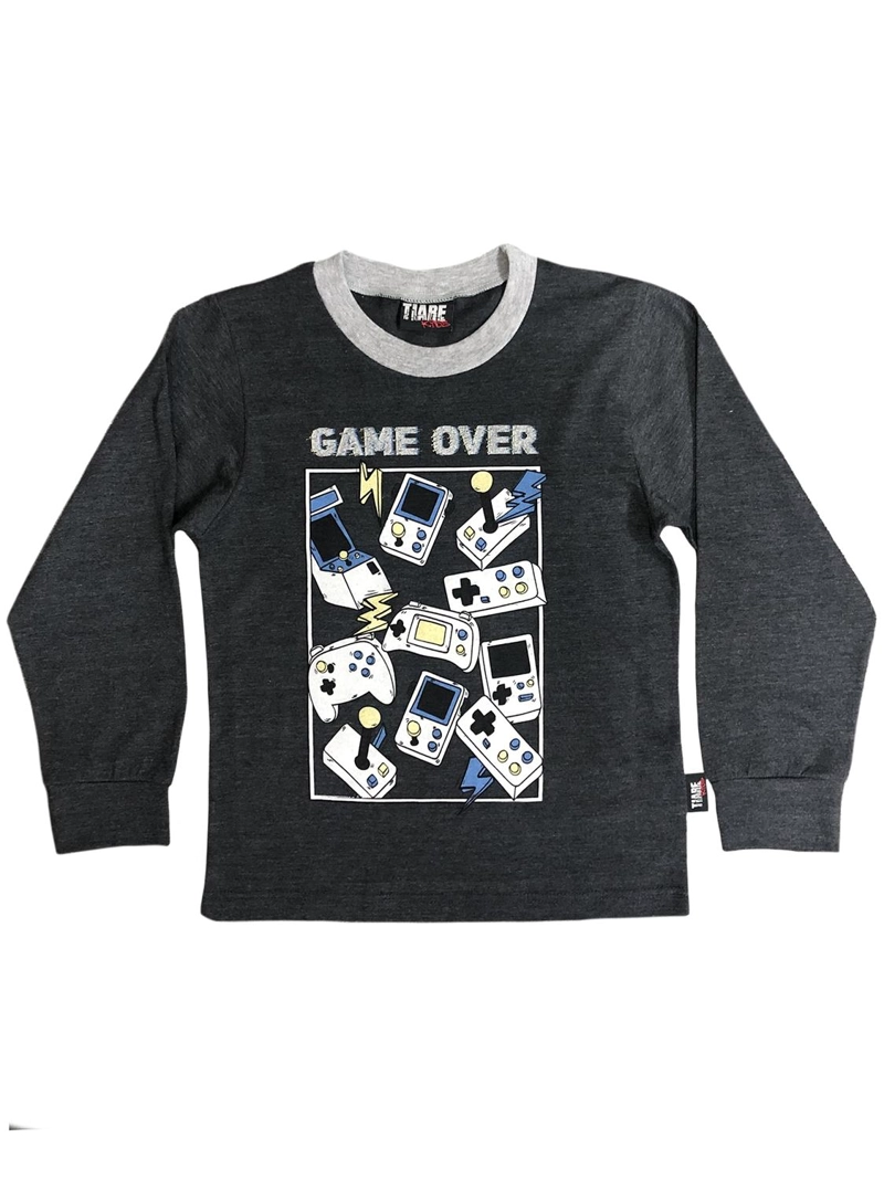 PIJAMA ALGODON NIÑO ESTAMPADO GAME OVER - 5