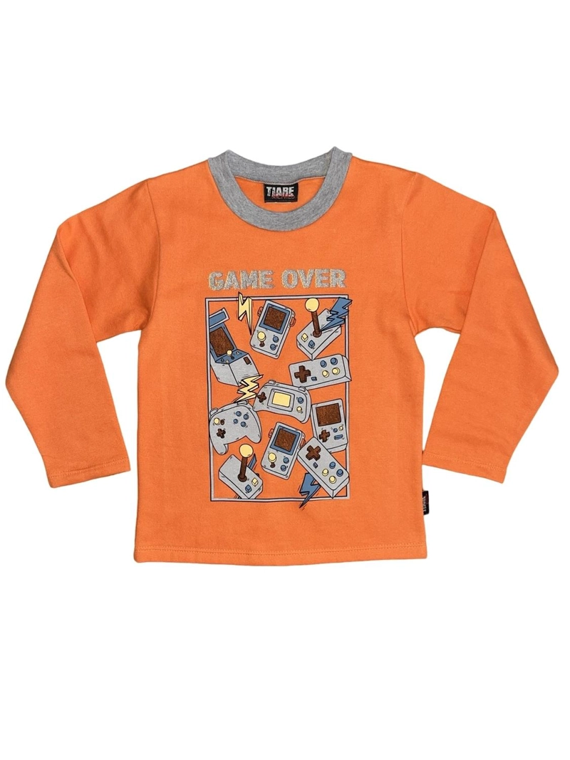 PIJAMA FRANELA NIÑO ESTAMPADO GAME OVER - 5