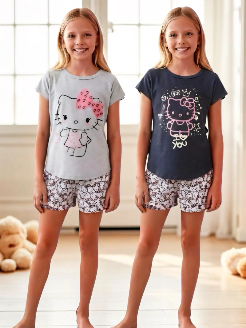 PACK 2 PIJAMAS NIÑA HELLO KITTY - 1