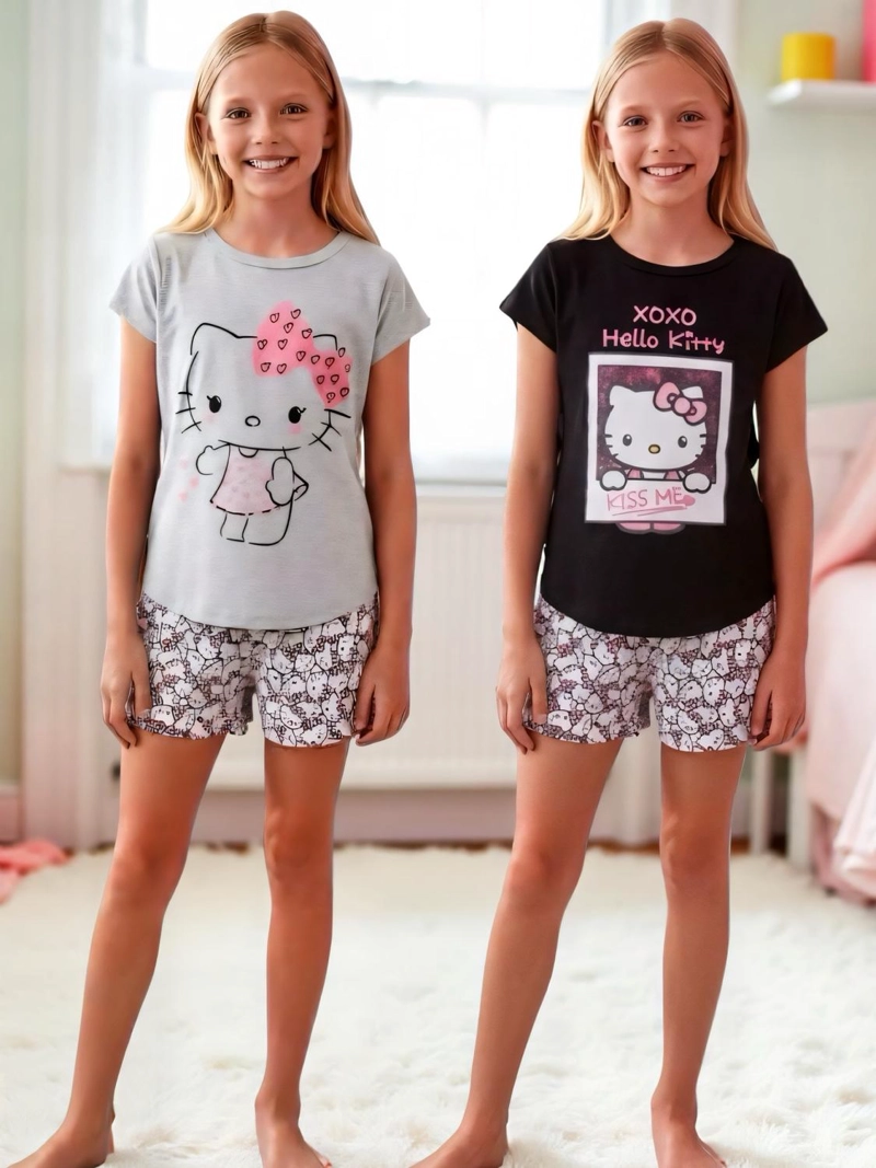 PACK 2 PIJAMAS NIÑA HELLO KITTY - 1