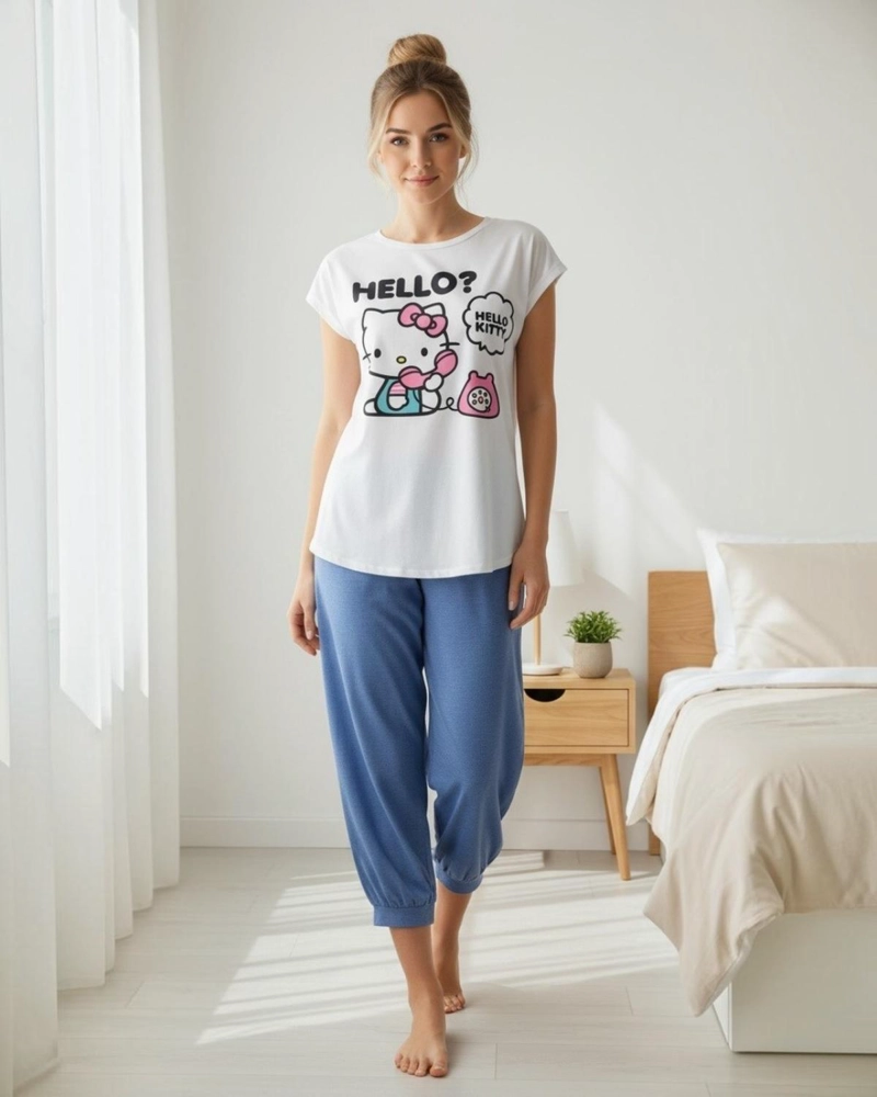 PIJAMA MUJER HELLO KITTY - 1
